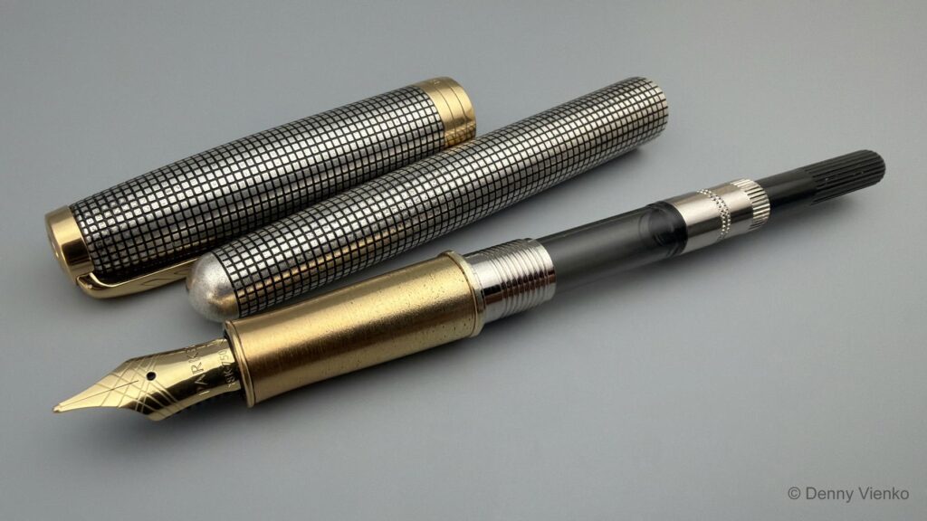 Parker Sonnet - MK IV Chiselled Silver GT - Cisele Fountain Pen – gallery image 3